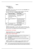 Summary tutorials Organic Chemistry 2