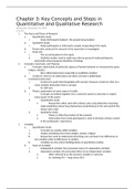  Essentials of Nursing Research by Polit and Beck: Chapter 3 Key Concepts and Steps in Quantitative and Qualitative Research