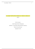 MGMT 520 Week 4 Case Analysis, The Private Movie Company, Inc. v. Pamela Lee Anderson et al._DeVry University, Keller Graduate School of Management