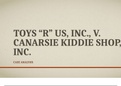 MGMT 520 Week 4 Case Analysis, Toys R US, Inc., V. Canarsie Kiddie Shop, Inc Case 14-1:DeVry University, Keller Graduate School of Management