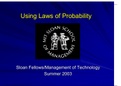 Laws of Probability