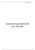 Samenvatting artikelen BO voor VK2.2BO