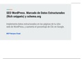 SEO WordPress. Marcado de Datos Estructurados (Rich snippets) y schemaorg