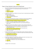 WEEK 6 2022/2023 complete solution  Chapter 16. Drugs Affecting the Cardiovascular and Renal Systems  Chapter 20. Drugs Affecting the Gastrointestinal System  Chapter 25. Drugs Used in Treating Inflammatory Processes Chapter 34. Gastroesophageal Reflux an