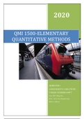 QMI1500 Assignments 1& 2 bundle 