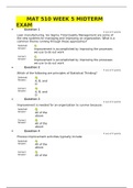 MAT 510 WEEK 5 MIDTERM EXAM; (Version 2) Latest Complete Solution Guide.