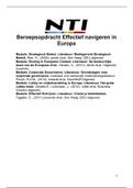 Adviserend rapport om onderzoek te verrichten naar Europese wet-en regelgeving m.b.t. lobbyen en besluitvorming en marktanalyse binnen EU voor Amerikaans Telecombedrijf die Europese markt wil veroveren. (punt 9,5).