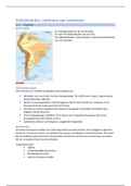 Samenvatting: Zuid-Amerika hoofdstuk 1, de Geo (vwo)