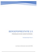 Beroepsprestatie 2.5 Ondersteunen bij het sociaal functioneren