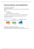 Samenvatting voorraadbeheer (formule van Camp, kwantumkorting, deterministisch voorraadmodel, bestelmethoden, voorraad naar traject/soort/technisch, soorten voorraden) 