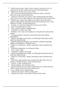 Anatomy & Physiology - Test Three Study Guide