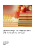 Pws over de ontwikkeling van het basisonderwijs