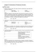 NUR 673 Pathophysiology- Alterations of Pulmonary Function(Chapter 35) Test Prep: Murray State University