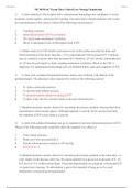 NR340 Week 7 Exam Three: Chamberlain College of Nursing ( 2019, Latest ) (Verified Answers , Download to Score A)