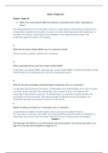 Chapter 1 (Page 19), Chapter 2 (pages 56–57)(2022/2023) Answer the following questions and solve the following problems in the space provided.  Chapter 1 (page 19)  What is the most important difference between a corporation and all other organizational f