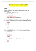 FIN 564 Week 4 Midterm (Multiple Choice Questions):(2022/2023) Question: (TCO A) Of the following, the most likely effect of an increase in income tax rates would be to  Question: (TCO A) An individual actually earned a 4% nominal return last year. Prices