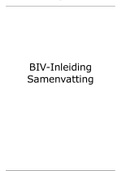 Samenvatting BIV-Inleiding Nyenrode 2018