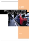 STA1510 ASSIGMENT 2 FIRST SEMESTER ANSWERS 2020