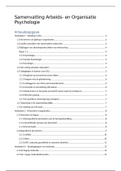 Inleiding Arbeids- en Organisatie Psychologie - samenvatting