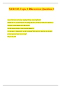 (2022/2023) NUR 513 Topic 1 Discussion Question 2  Access The Future of Nursing: Leading Change, Advancing Health. Identify the two recommendations for nursing education you believe will be most effective or radical in creating change within the industry.