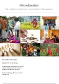 Profielwerkstuk Microkrediet in Bangladesh 