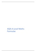 AQA A-Level maths formulae