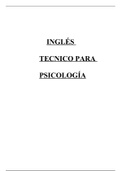 TECHNICAL ENGLISH NOTES FOR PSYCHOLOGY (ETP)