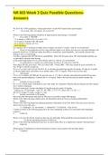 NR 603 Week 3 Quiz (3 Versions);Advanced Clinical Diagnosis And Practice Across The Lifespan Practicum: Chamberlain College of Nursing