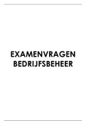 Examenvragen bedrijfsbeheer