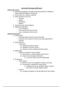 Abnormal Psych Exam 1 Study Guide