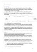 Samenvatting Comparative Analysis of Political Institutions (CAPI)