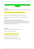 NR 507 WEEK 7 QUIZ (Advanced Pathophysiology) Version 2 / NR507 WEEK 7 QUIZ (Advanced Pathophysiology) Version 2 (GRADED A 2020) : CHAMBERLAIN COLLEGE OF NURSING