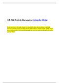 NR 506 Week 6 Discussion, Using the Media 2022/2023 Given the power of the media, discuss how you would use an opinion editorial, a personal interview, websites, texting, Facebook, Twitter, and/or blogs to influence public opinion relative to your policy 