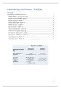 Summary Causal Analysis Techniques