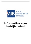 Samenvatting informatica voor bedrijfsbeleid 2019/2020