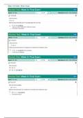 MATH 114N Week 8 Final Exam; Latest 2019/2020 Complete Solution; attempt score; 84.57%.