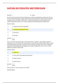 NUR MN 580 Pediatric Midterm Exam- Kaplan latest 2022/2023  An 18-year-old man presents with periumbilical pain, vomiting, and abdominal cramping over the past 48 hours. Physical examination reveals rebound tenderness and laboratory analysis shows the pre