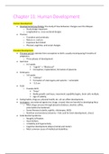 Chapter 11: Human Development Class Notes