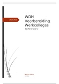 WDH Voorbereiding Werkcolleges Jaar 2