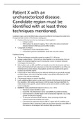 How to find the candidate region to identify the genetic cause of an uncharacterised disease