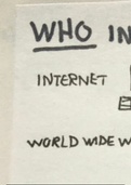Sketchnotes van het vak Internetstandaarden