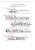 Civil Procedure Personal Jurisdiction Attack Outline