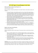 PCN 530 WEEK 2 ASSIGNMENT, SEXUAL RESPONSE CYCLE CHART