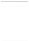 The Extent to Which Parents Self Reported Knowledge of Healthy Sleep Practices Predicts Their Childrens Overall Sleep Hygiene