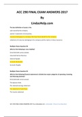 ACC 290 FINAL EXAM -2022/2023 The best definition of assets is the acc 290 final exam Which of the following is not a liability? Which of the following financial statements is divided into major categories of operating, investing, and financing activities