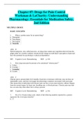 Bevill State Community College > NURSING 104 > NURSING 104 Chapter 07: Drugs for Pain Control Workman & LaCharity: Understanding Pharmacology: Essentials for Medication Safety, 2nd Edition