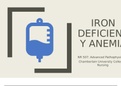 NR 507 Week 2 Disease Process Assignment Part 1 and 2 - Iron Deficiency Anemia: Spring 2020.Complete Solution