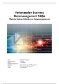 Moduleopdracht Business Datamanagement  - Eindcijfer 8