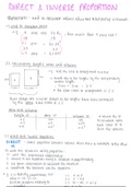 Direct and Inverse Proportion