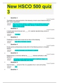 New HSCO 500 QUIZ  3 WITH ALL GRADED A SOLUTIONS 